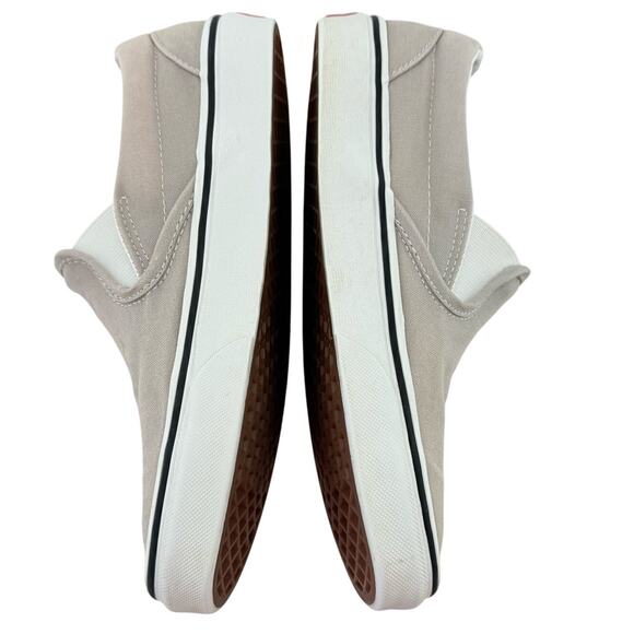 Vans Off The Wall Womens 7.5 Gray Slip-On Canvas Shoes DIY Custom Paint Sneakers - Picture 8 of 8